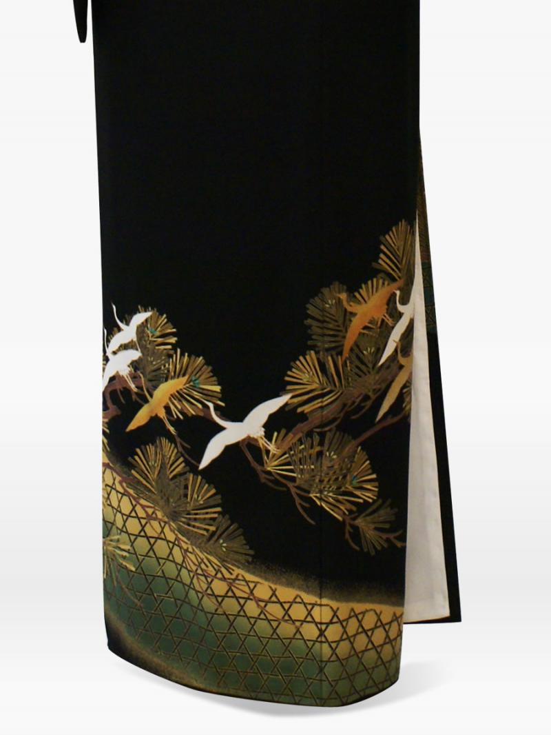 松・鶴の黒留袖