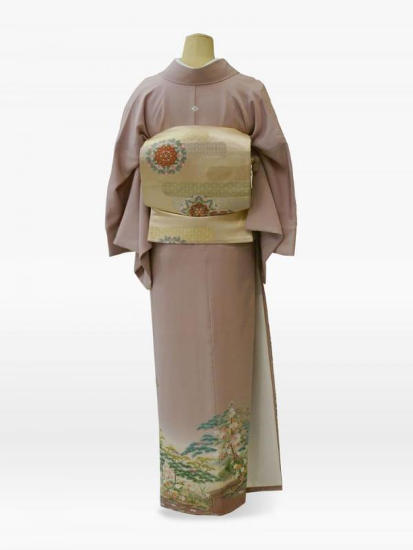 薄紫色の茶屋辻の色留袖