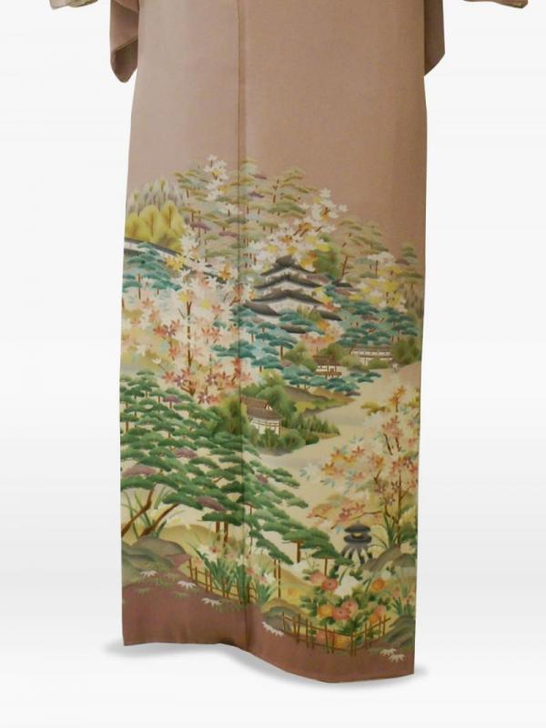 薄紫色の茶屋辻の色留袖